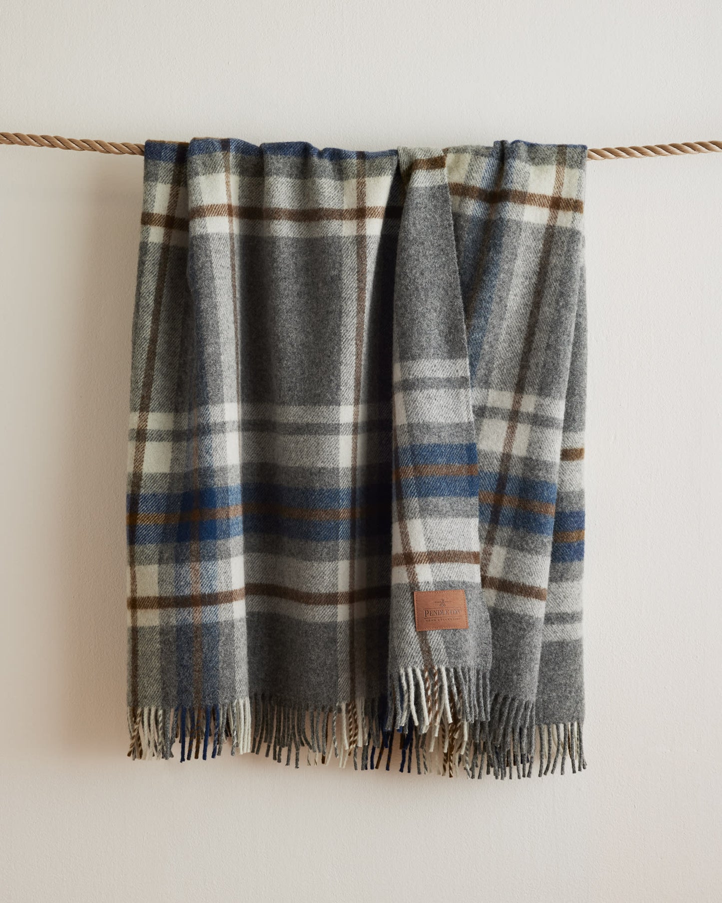 Motor Robe Throw With Leather Carrier | Raleigh Plaid