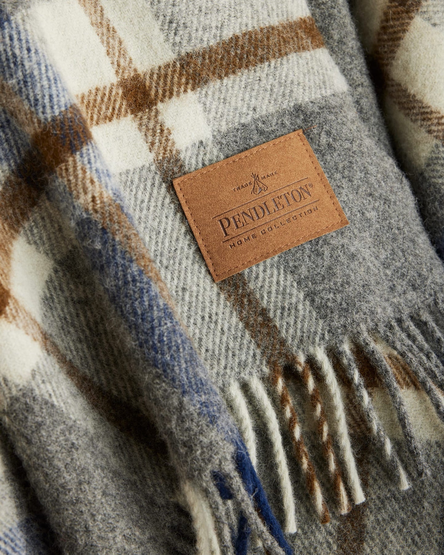 Motor Robe Throw With Leather Carrier | Raleigh Plaid