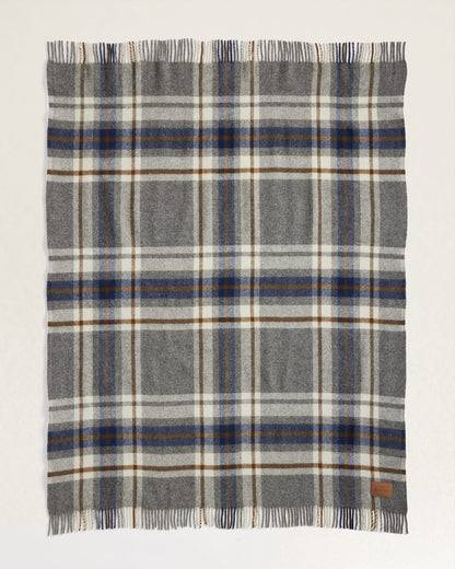 Motor Robe Throw With Leather Carrier | Raleigh Plaid