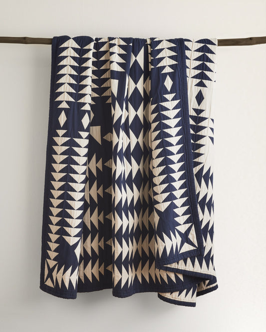Midnight Nova Cotton Matelasse Coverlet