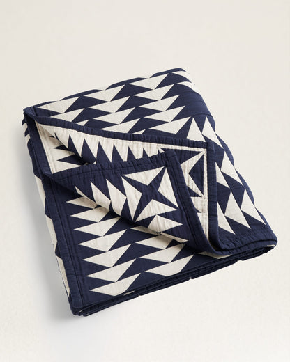 Midnight Nova Cotton Matelasse Coverlet