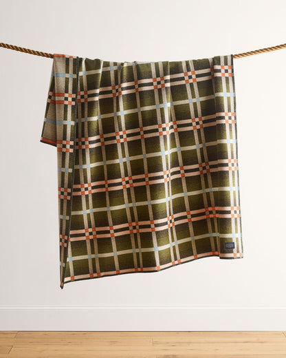 Four Square Throw | Slide Mountain Olive