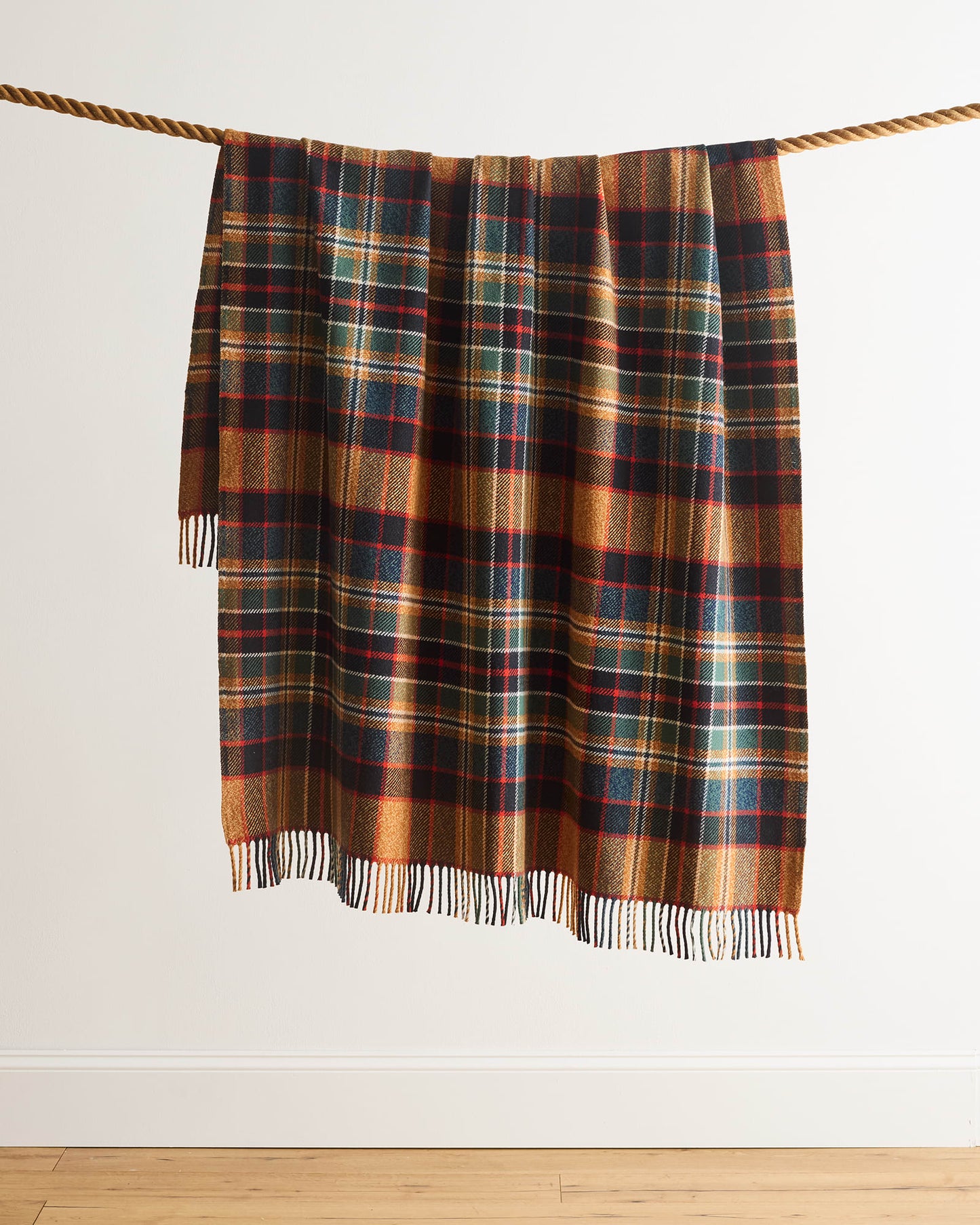 Fireside Throw | Sycamore Gold/Green
