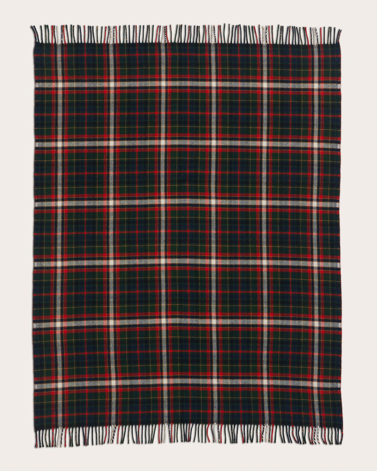 Fireside Throw | Laurel Green/Red