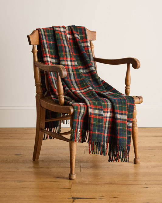 Fireside Throw | Laurel Green/Red