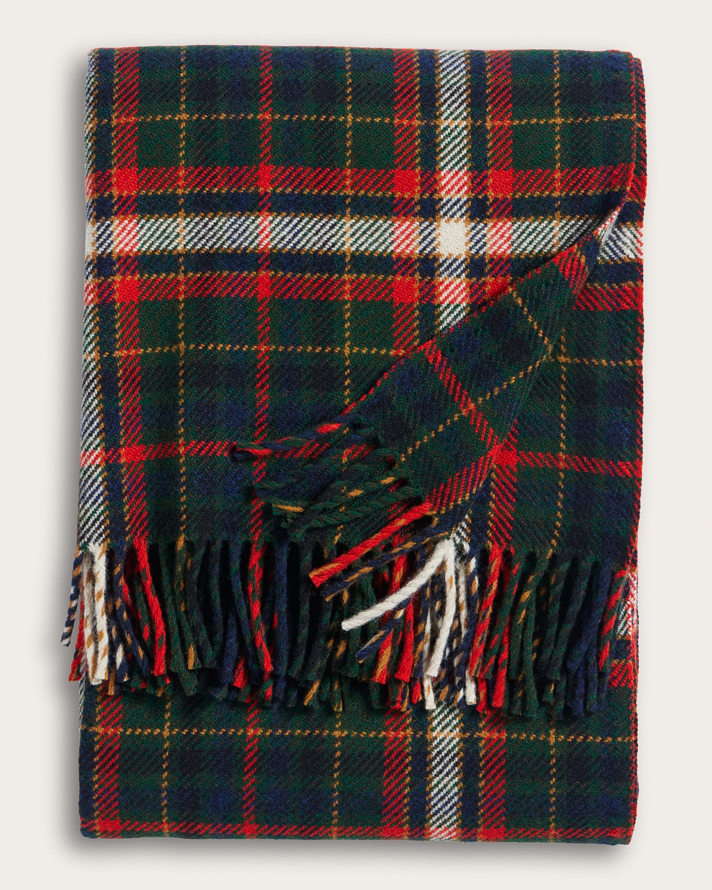Fireside Throw | Laurel Green/Red