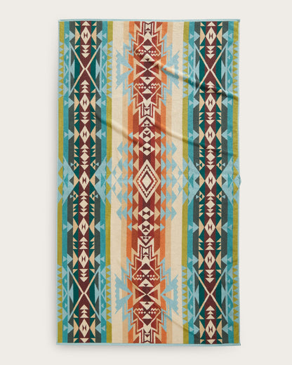 Highland Peak Spa Towel | Aqua