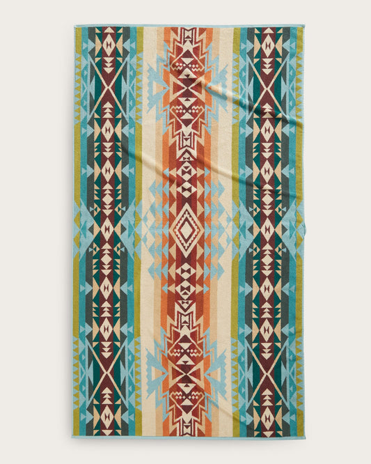 Highland Peak Spa Towel | Aqua