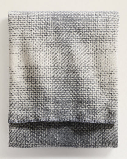 Eco-Wise Wool Ombre Blanket | Bone/Grey