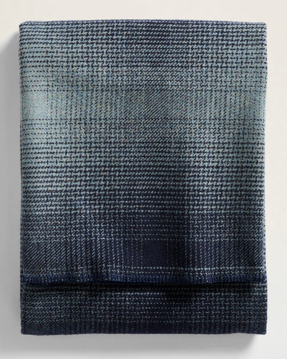 Eco-Wise Wool Ombre Blanket | Shale/Navy