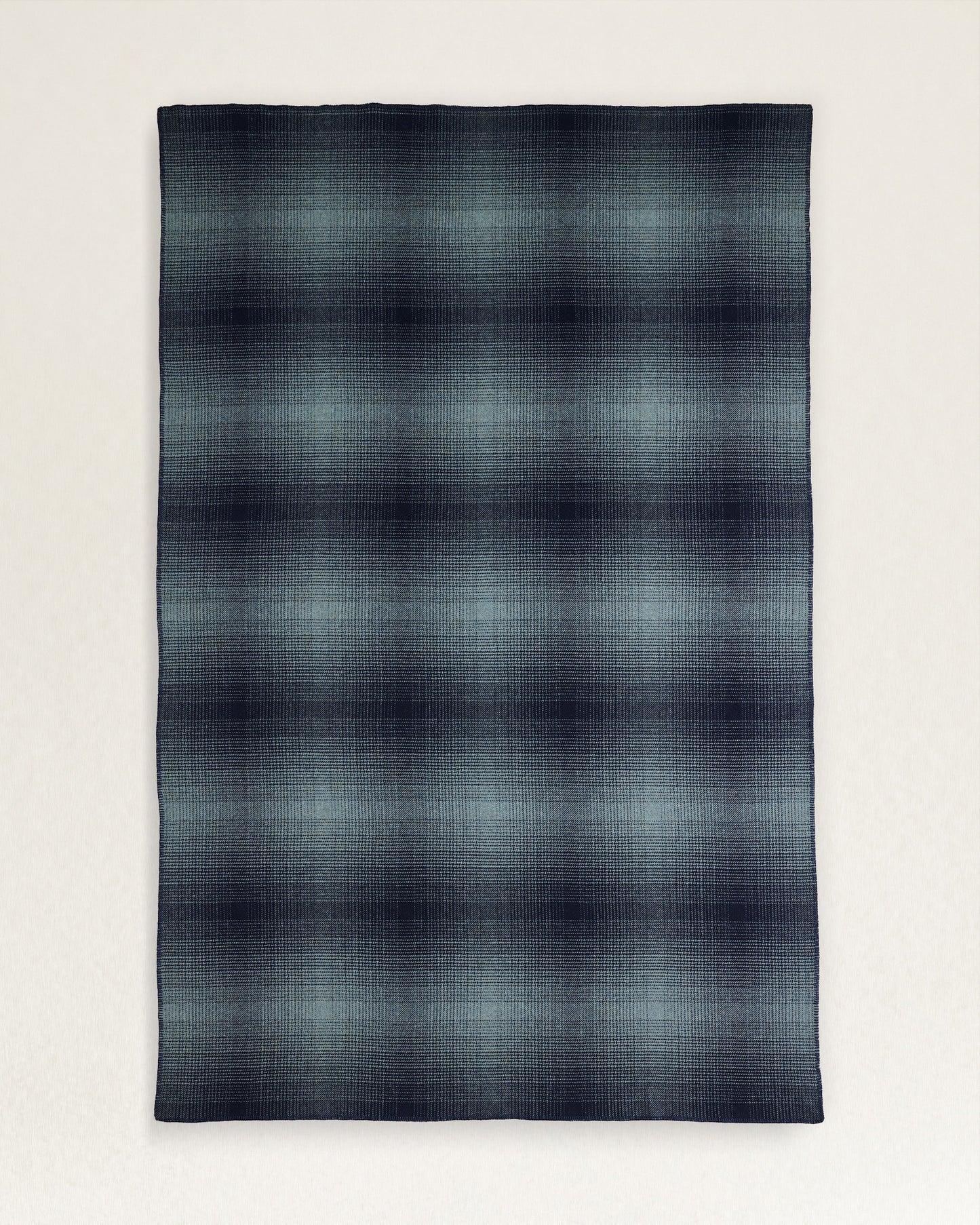 Eco-Wise Wool Ombre Blanket | Shale/Navy