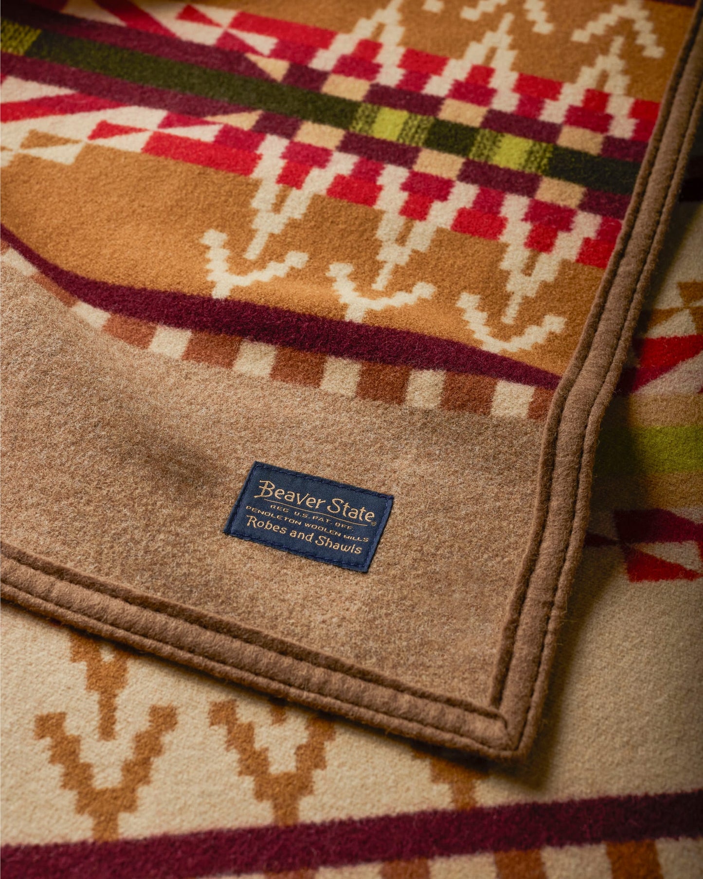Beacon Rock Blanket | Tan Multi