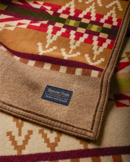 Beacon Rock Blanket | Tan Multi