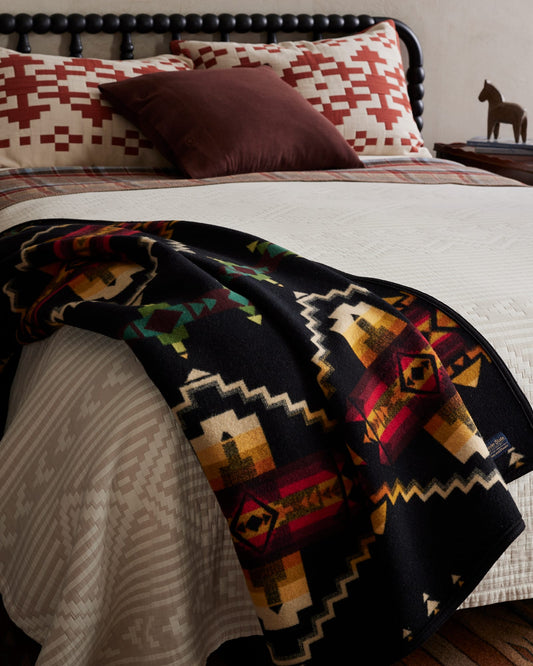 Four Corners Blanket | Black Multi
