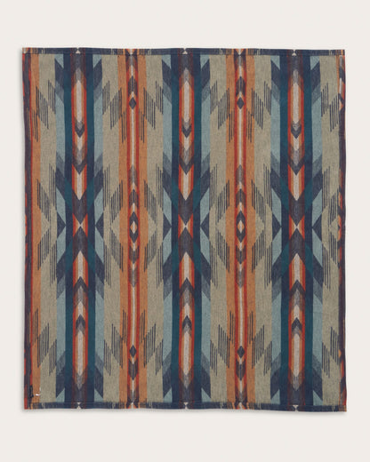 Wyeth Falls/Stripe Organic Cotton Throw Gift Pack | Denim