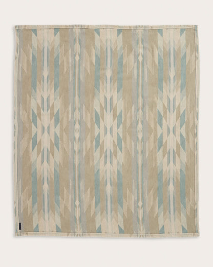 Wyeth Falls/Stripe Organic Cotton Throw Gift Pack | Linen