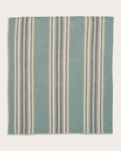 Wyeth Falls/Stripe Organic Cotton Throw Gift Pack | Linen