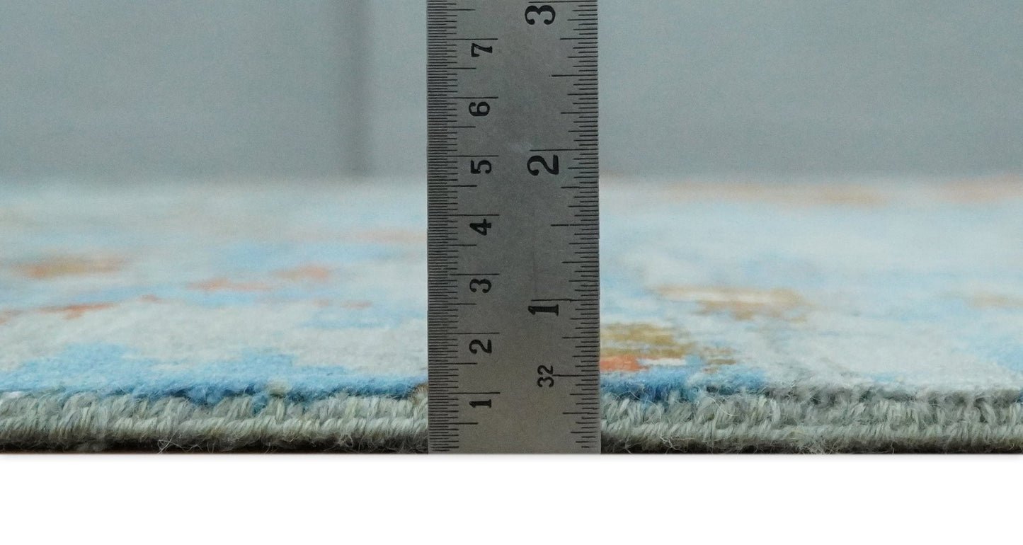 8x10 Fine Hand Knotted Abstract Rug