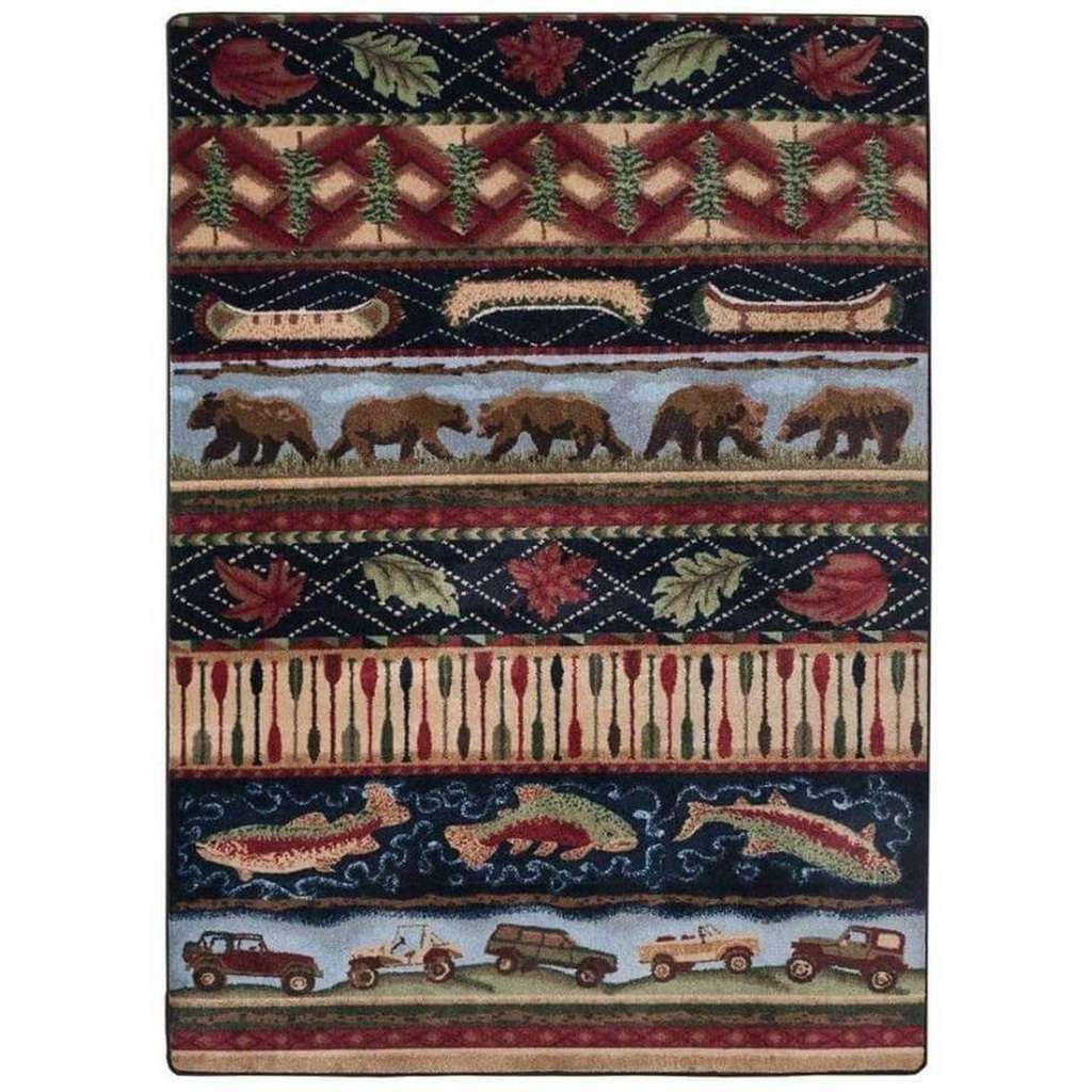 American Wildlife Rug – Multi – detail view