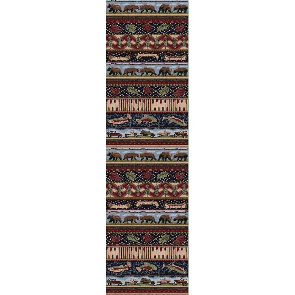 American Wildlife Rug – Multi – cabin lodge area rug