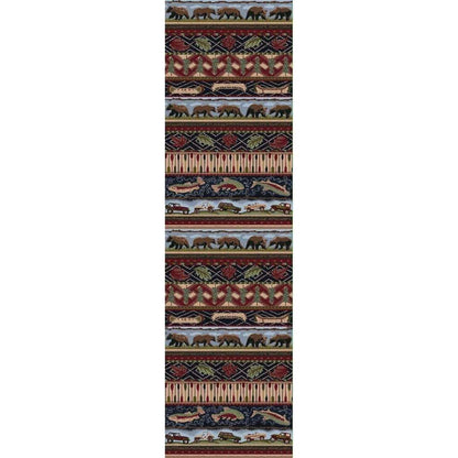 American Wildlife Rug – Multi – cabin lodge area rug