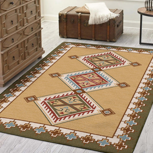 Ancestry Rug – Green – detail view