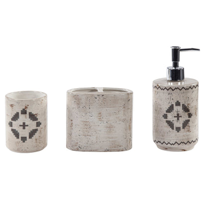 Dakota Ceramic Countertop Bathroom Set, 3 Pc