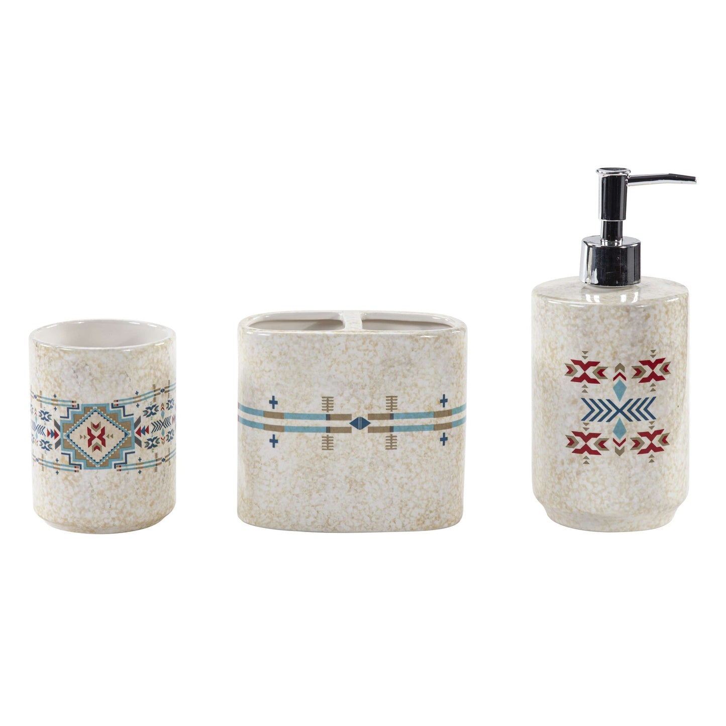 Spirit Valley Ceramic Countertop Bathroom Set, 3 Pc
