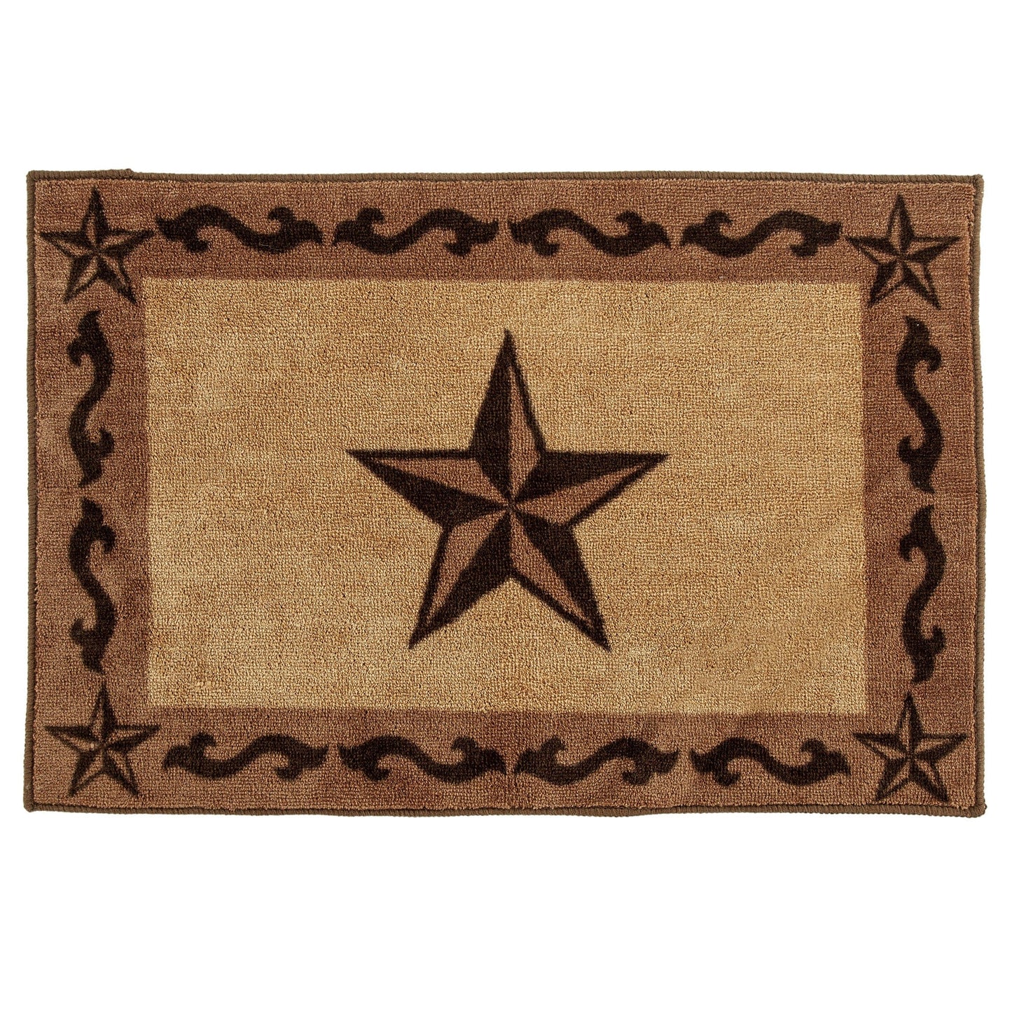 3-Star Scroll Motif Rug