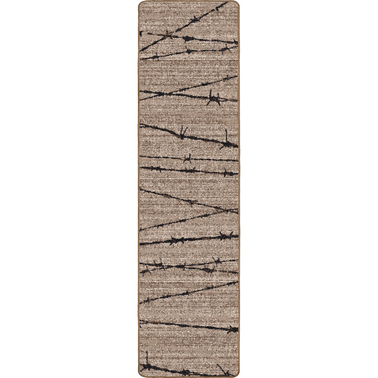 Barbed Wire Rug – Natural – room setting