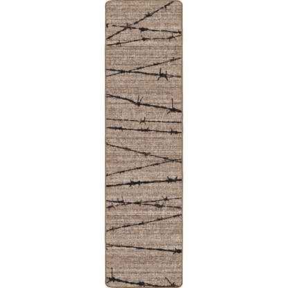 Barbed Wire Rug – Natural – room setting