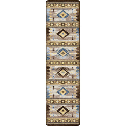 Barred Rug – Blue – lifestyle