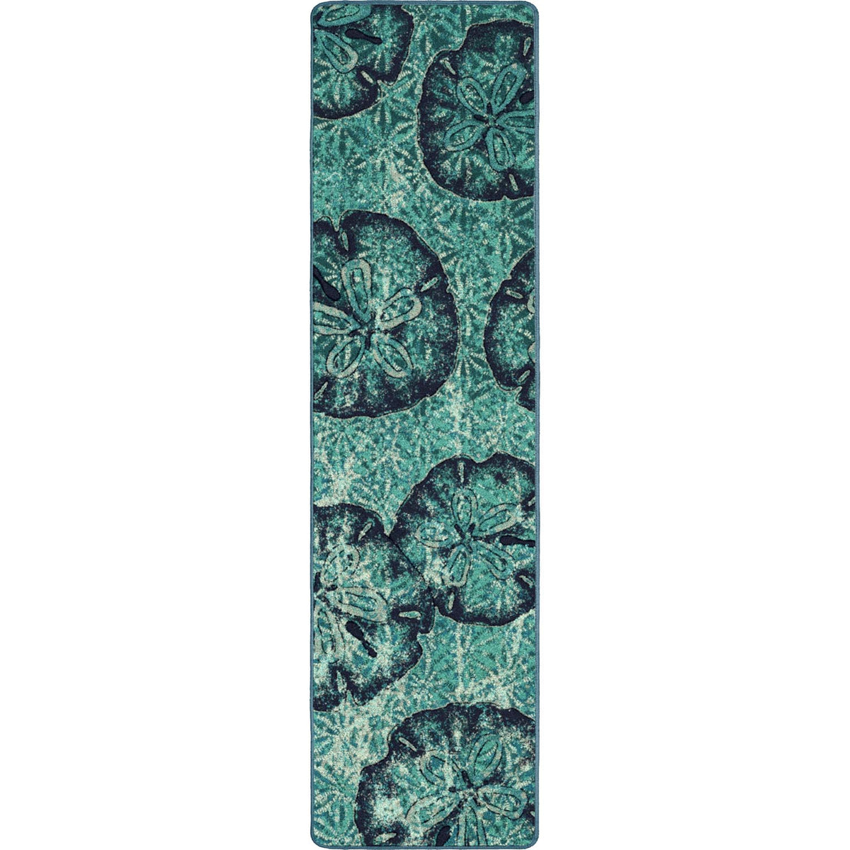 Beach Money Rug – Aqua – room setting