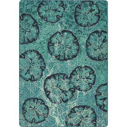 Beach Money Rug – Aqua – cabin lodge area rug