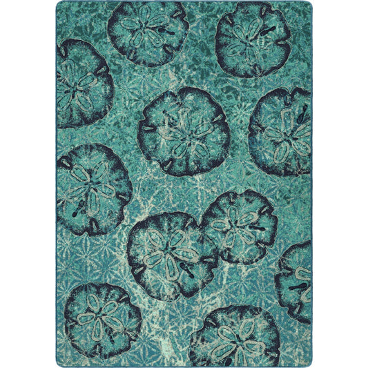 Beach Money Rug – Aqua – cabin lodge area rug
