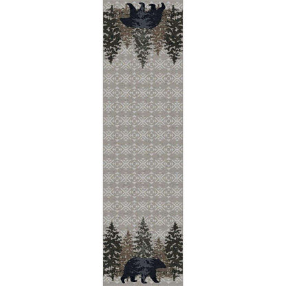 Bear Paradise Rug – Stone – detail view
