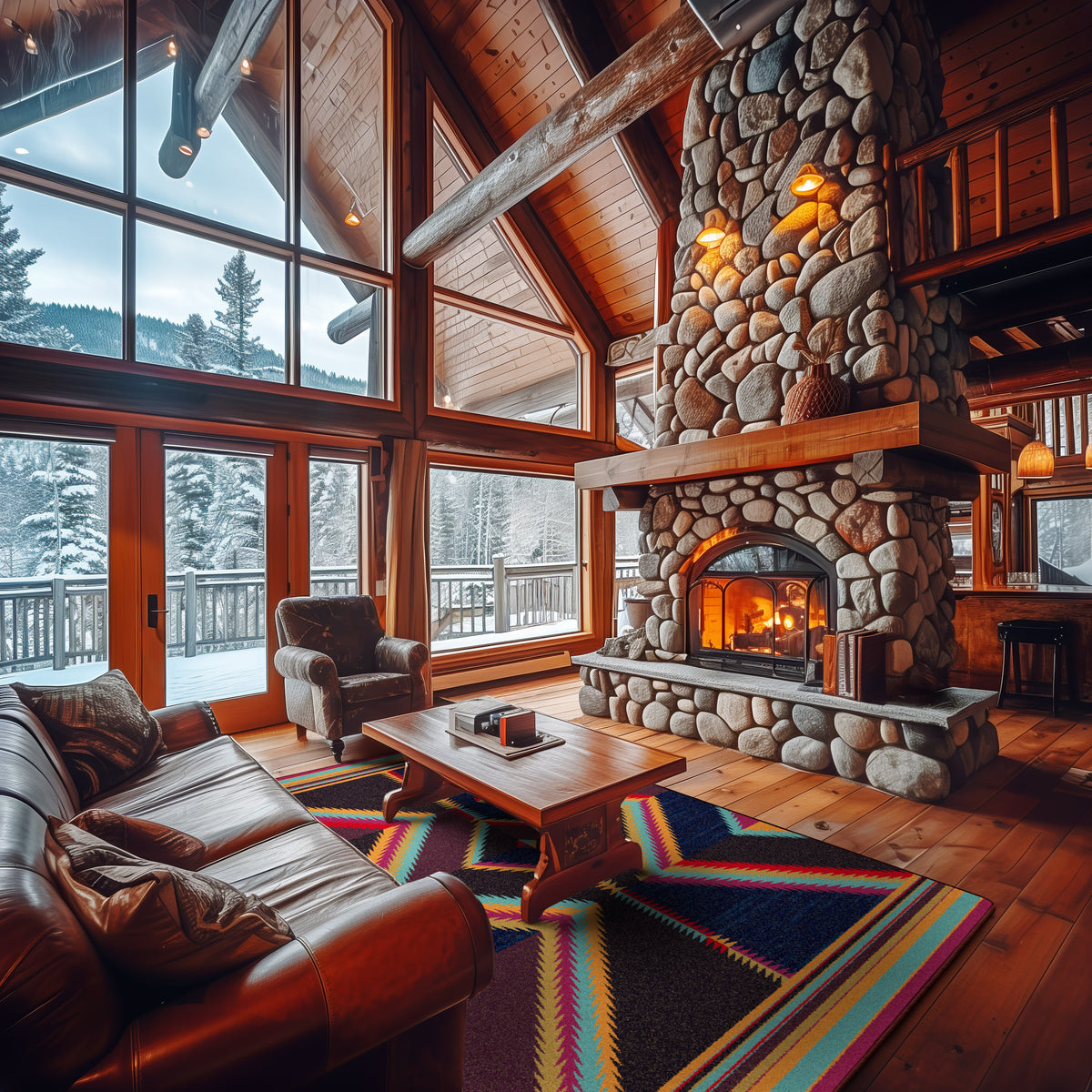 Big Water Rug – Sunset Canyon – detail view