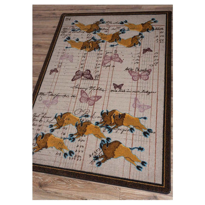 Bison Plains Rug – Natural – detail view