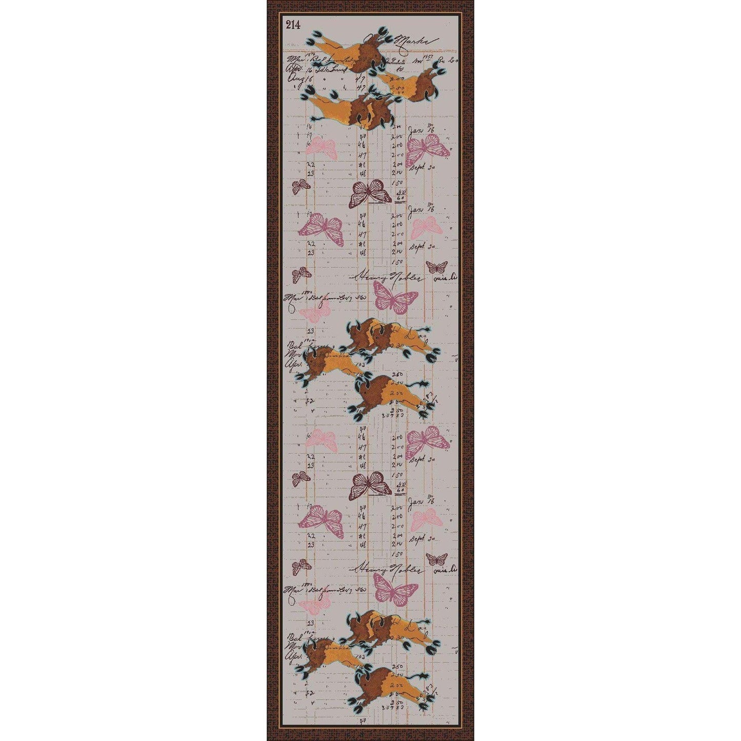 Bison Plains - Natural-CabinRugs Southwestern Rugs Wildlife Rugs Lodge Rugs Aztec RugsSouthwest Rugs