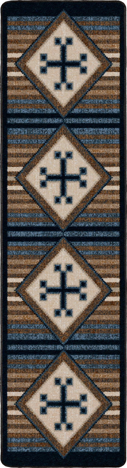 Bison Creek Rug – Black and Russet – alternate view
