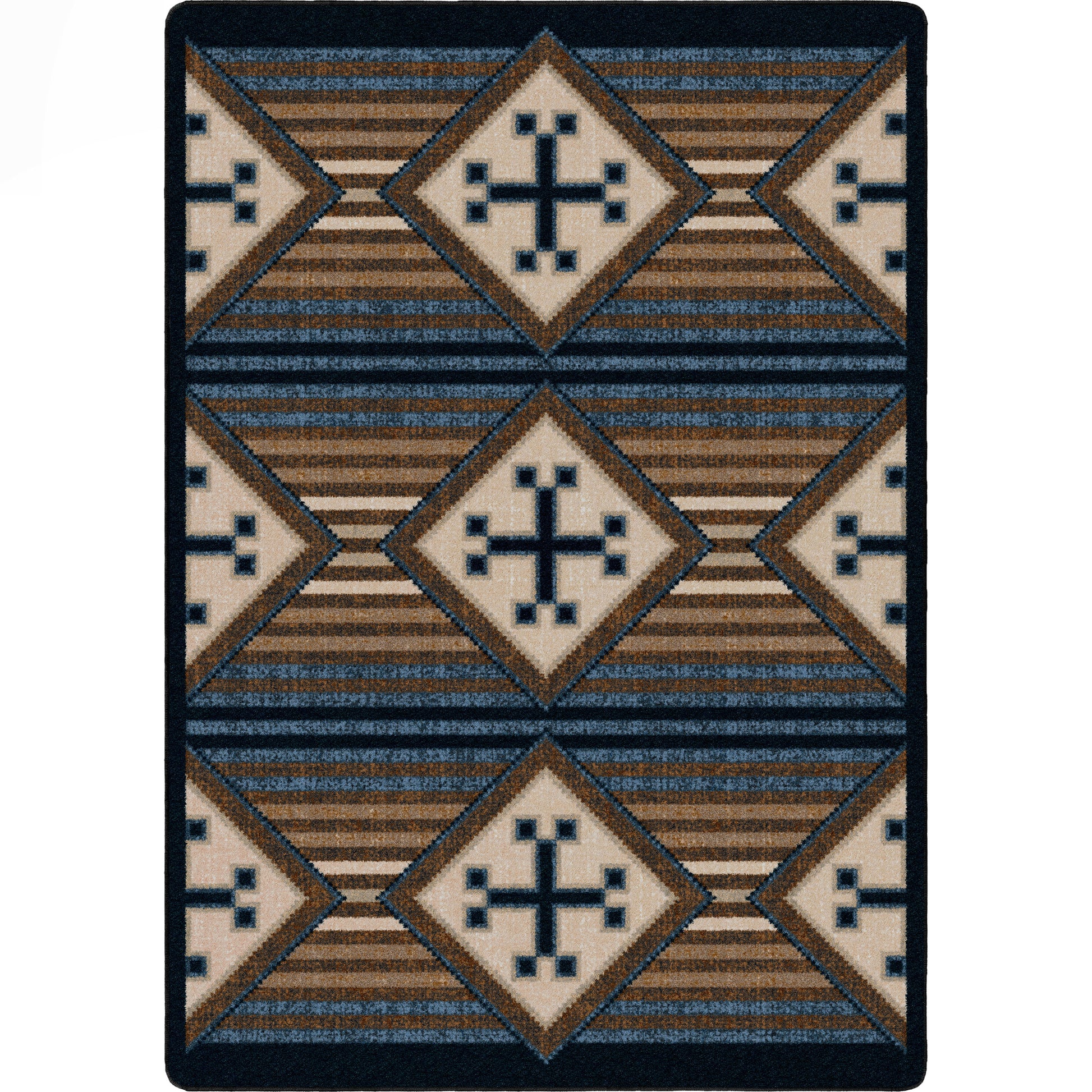 Bison Creek Rug – Black and Russet – lifestyle
