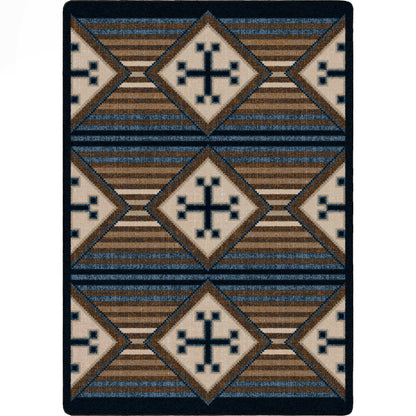 Bison Creek Rug – Black and Russet – lifestyle