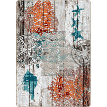 Boardwalk Rug – Multi – cabin lodge area rug