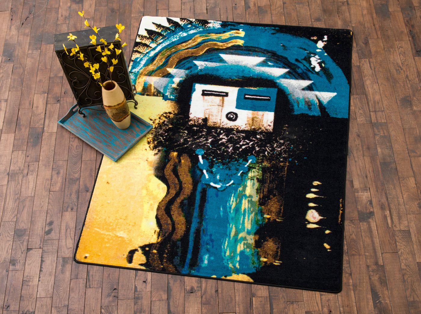 Boogie Rug – Blue – detail view