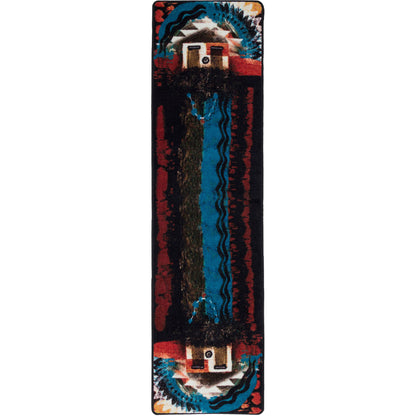 Boogie Rug – Rust – close up