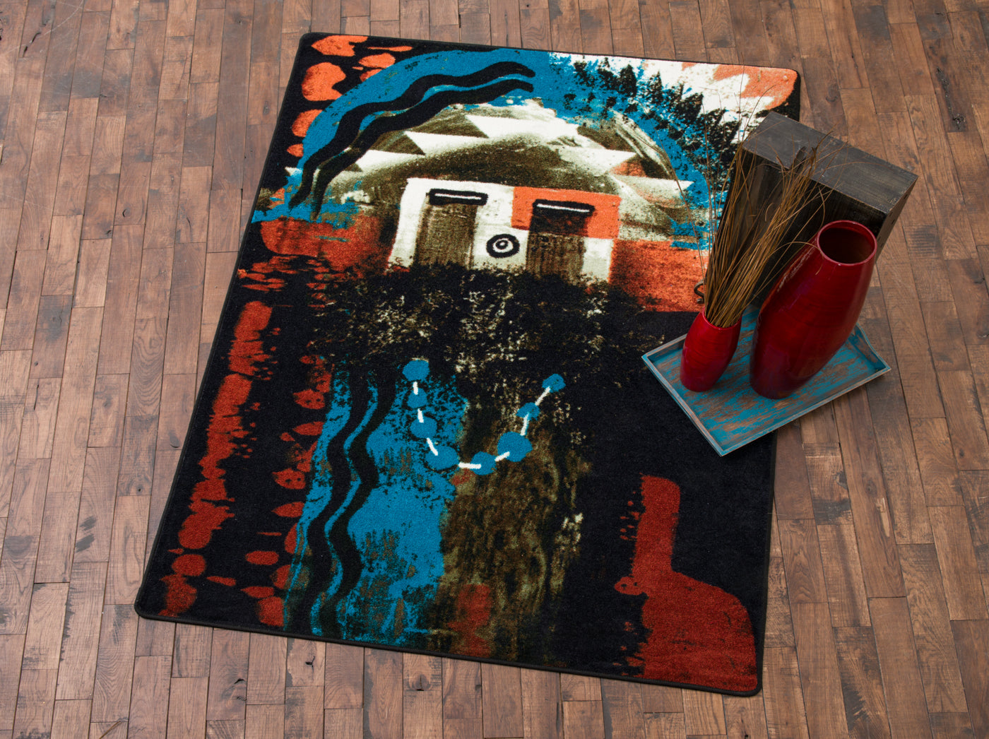 Boogie Rug – Rust – detail view