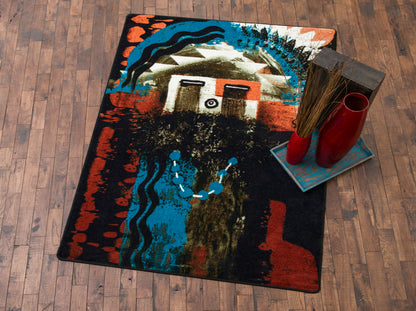 Boogie Rug – Rust – detail view