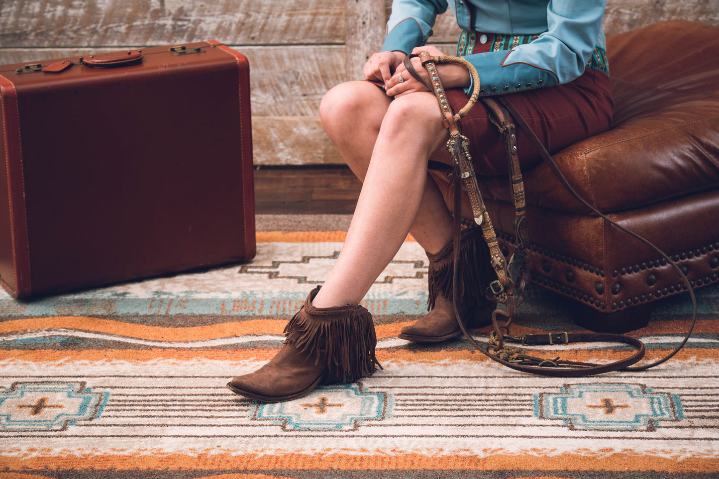 Brand New Old School OKA Rug – Buckskin – detail view