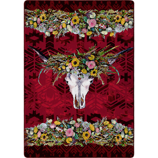 Briscoe Rug – Red – cabin lodge area rug