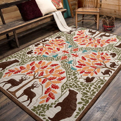Brushwoods Rug – Multi – detail view